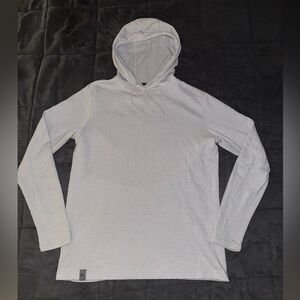 Free Country Men's Light Gray Hooded Sweater Size Small